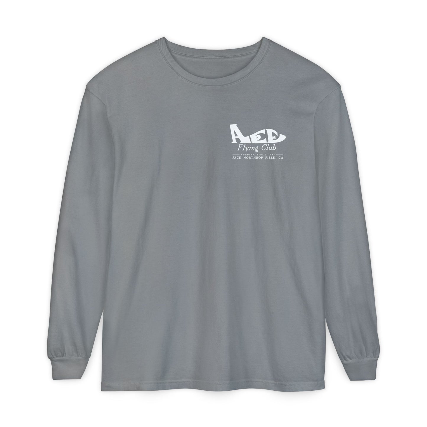 Aces Flying Club Long Sleeve T-Shirt — Vintage Aviation Graphic