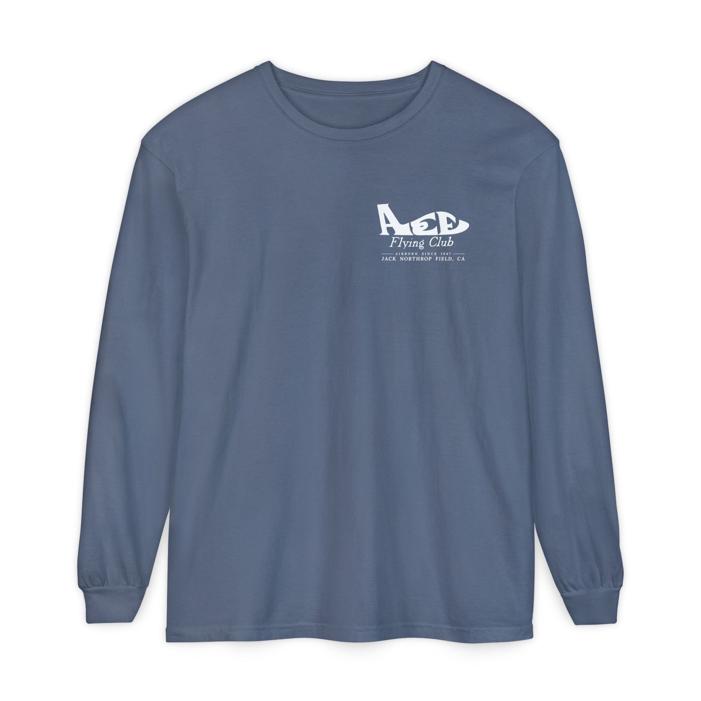 Aces Flying Club Long Sleeve T-Shirt — Vintage Aviation Graphic