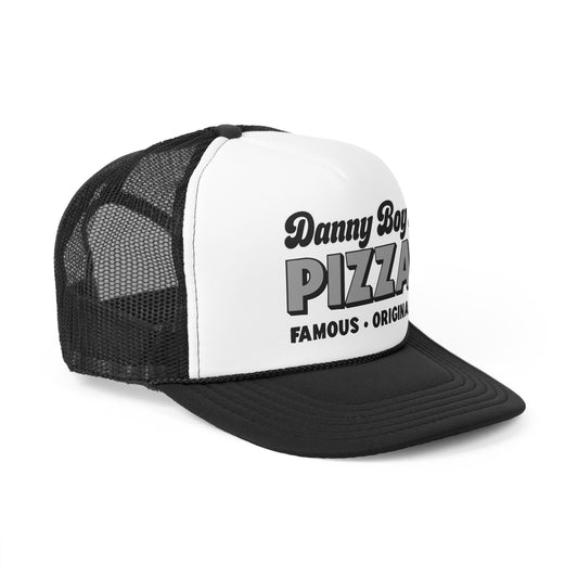 Danny Boy's black and white Pizza Trucker Cap
