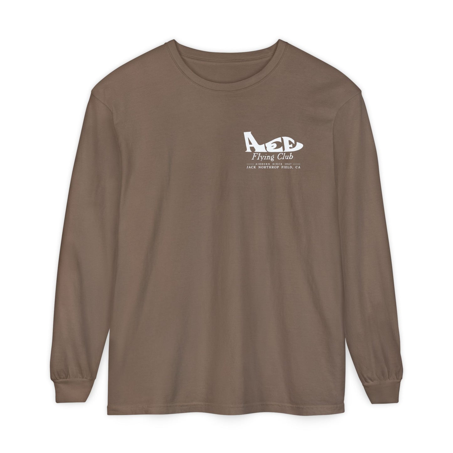 Aces Flying Club Long Sleeve T-Shirt — Vintage Aviation Graphic