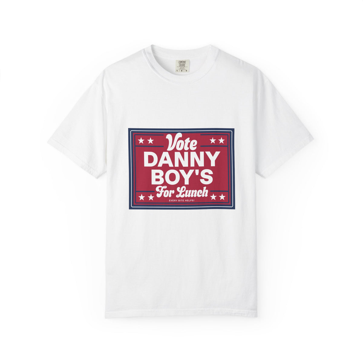 T-Shirt — "Vote Danny Boy's For Lunch" Political Campaign Graphic Tee